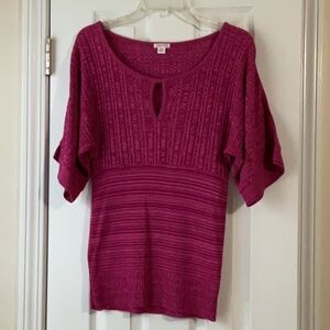 Xhilaration fushia sweater, size M